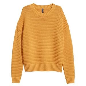 Mustard Yellow Knit Sweater